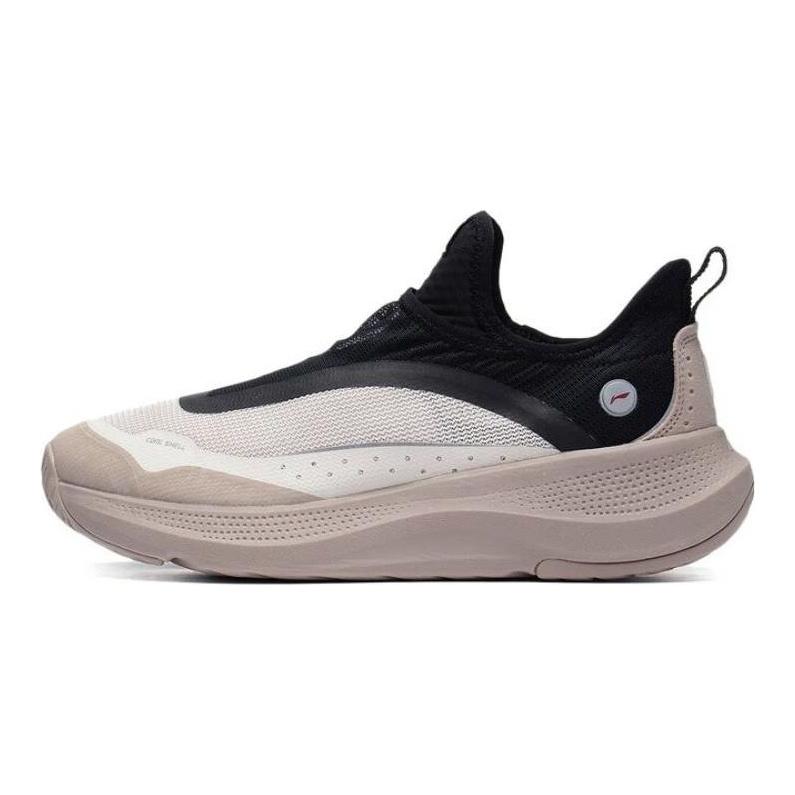 Li-Ning Soft Go Non-Slip Wear-Resistant Breathable Low-Top Sports Casual Shoes Men Sneakers Gray Black AGLT105-3