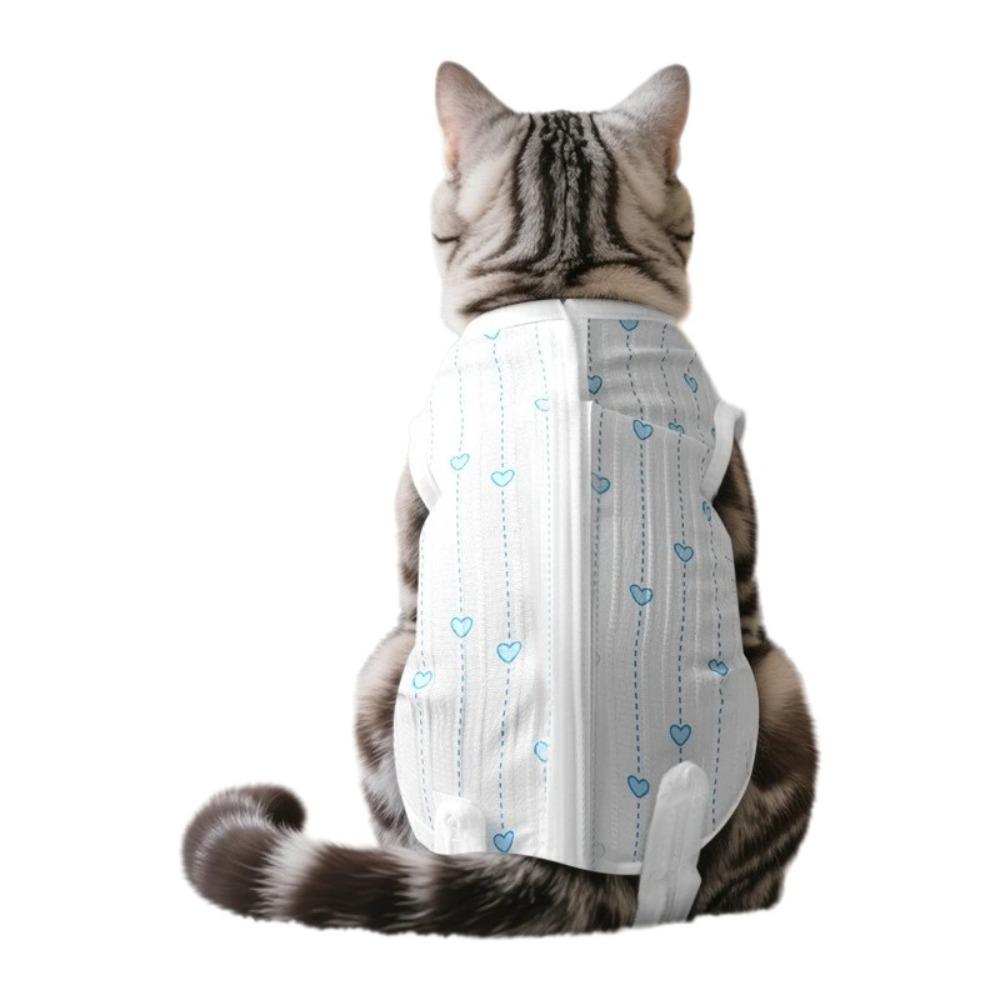 Soft Material Cat Recovery Clothes Breathable Fabric Cat Protective Vest  Weaning Period