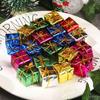 6-120PCS Mini Gift Boxes Xmas Tree Hanging Pendants Colorful Square Foam Box Ornaments Christmas New Year Party Decors Wholesale