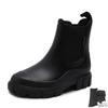 Women's Mid-Calf Chelsea Rain Boots - Waterproof, Non-Slip, Fashionable Rubber Shoes