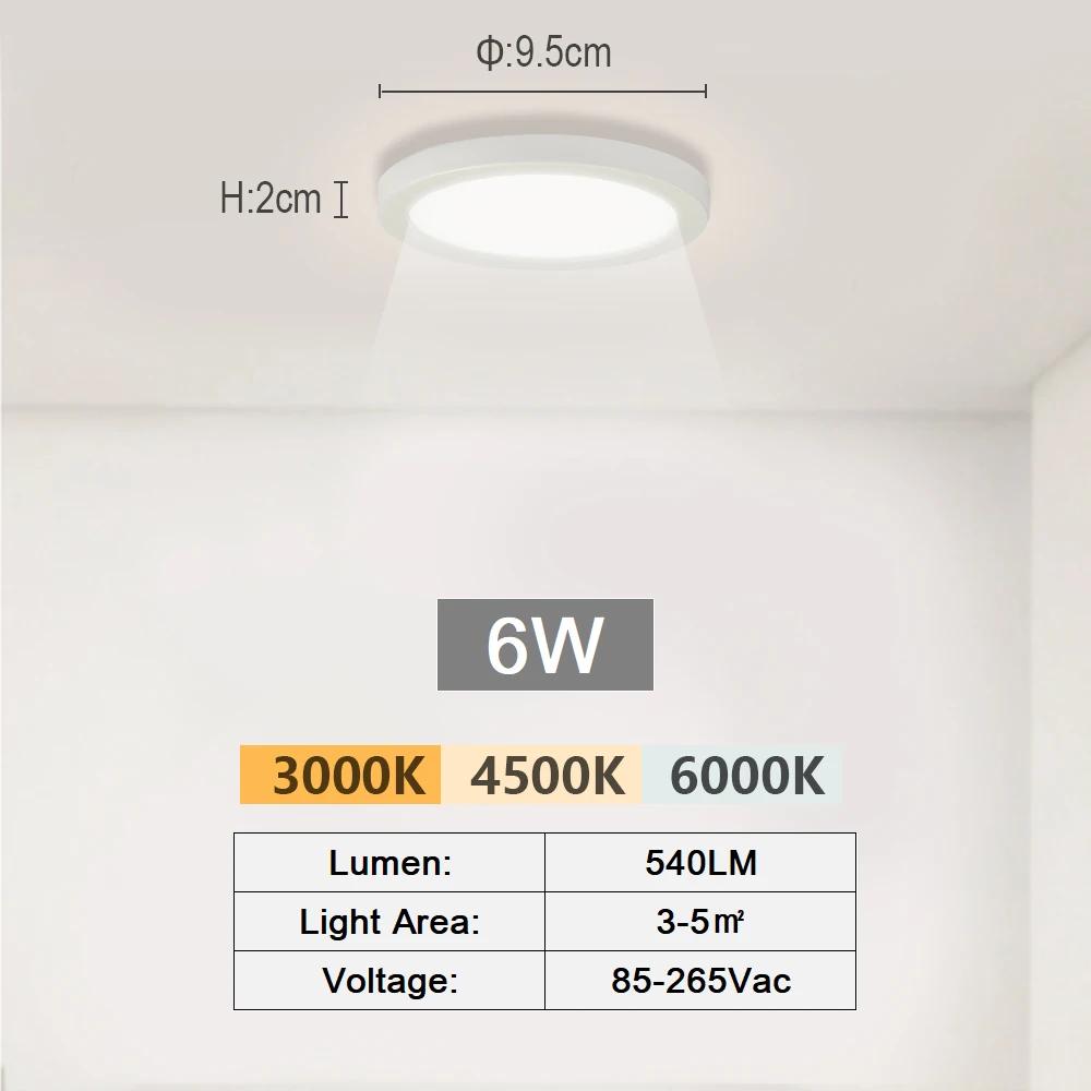 LED stropní lampy Ultratenké designové LED světla Inteligentní lampa Osvětlovací svítidlo do obývacího pokoje Ložnice Kuchyně Chodba Bytové dekorace Lesk