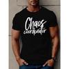European Sizes Men'S Summer T-Shirt with 'Chaos Coordinator' Design