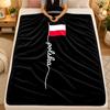 Flannel BlanketPoland Warm Soft Throw Blanket for Indoor Sofa Bed Living Room Use