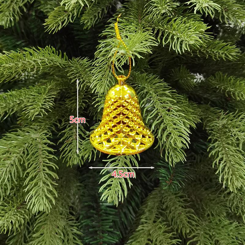 Sada vánočních dekorací: Vánoční ozdoby, Zvony a Hodiny (12 kusů)