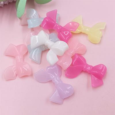 Charm DIY Bowknots Butterlry 10pcs Fashion 33*24mm Beads Macaron Acrylic Beading Materials Handmade