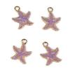 10Pcs 15*19mm Starfish Pearly Luster Drop Oil Alloy Pendants For Jewelry Component Making DIY Necklace Bracelet Earring