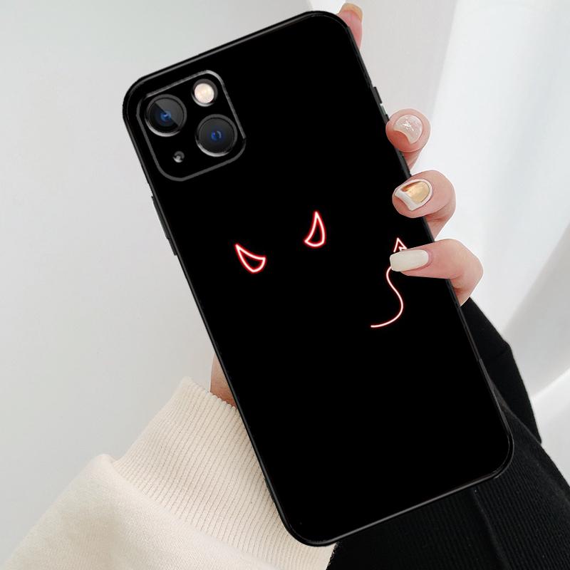 Angel Devil Girl Phone Case For iPhone 17 Pro Max 16 15 11 13 12 14 Pro Max mini 15 16 Plus 16e 17 Air Cover