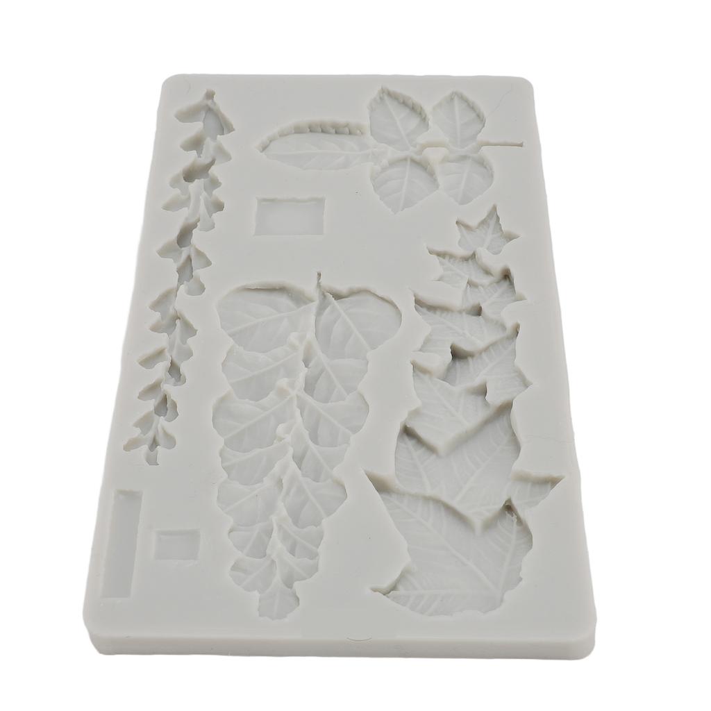 Leaf Silicone Molding Multifunctional Non Stick Easy Demoulding Leaves Molding Tray for Decors Cakes