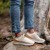 Women Sneaker White   Gold