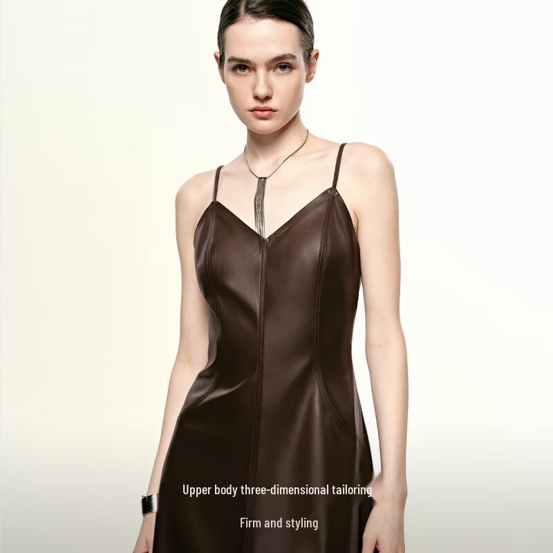 VEROMODA Women's Faux Leather Strappy Dress