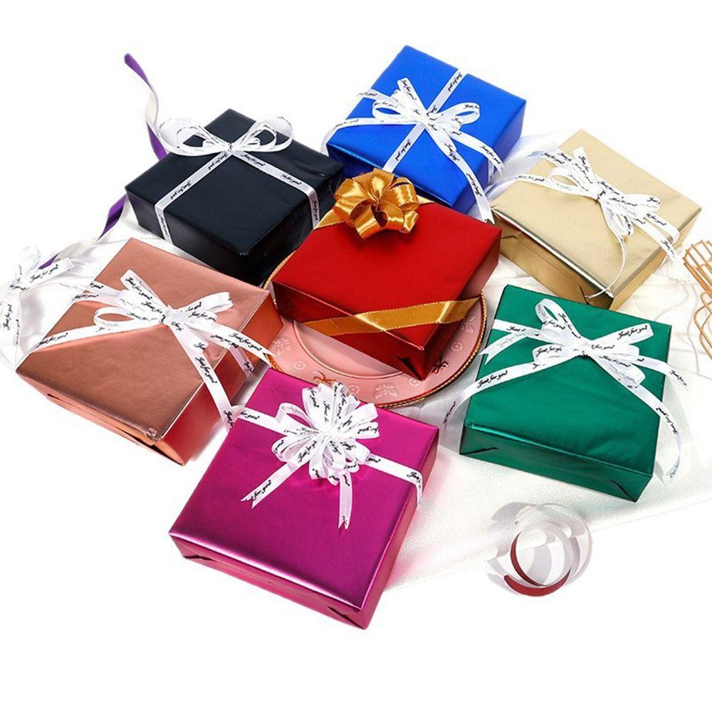 Creative Metallic Gift Wrapping Paper Multicolor Matte Packaging Paper 300cm Length Accessories Craft Paper Festival Supplies