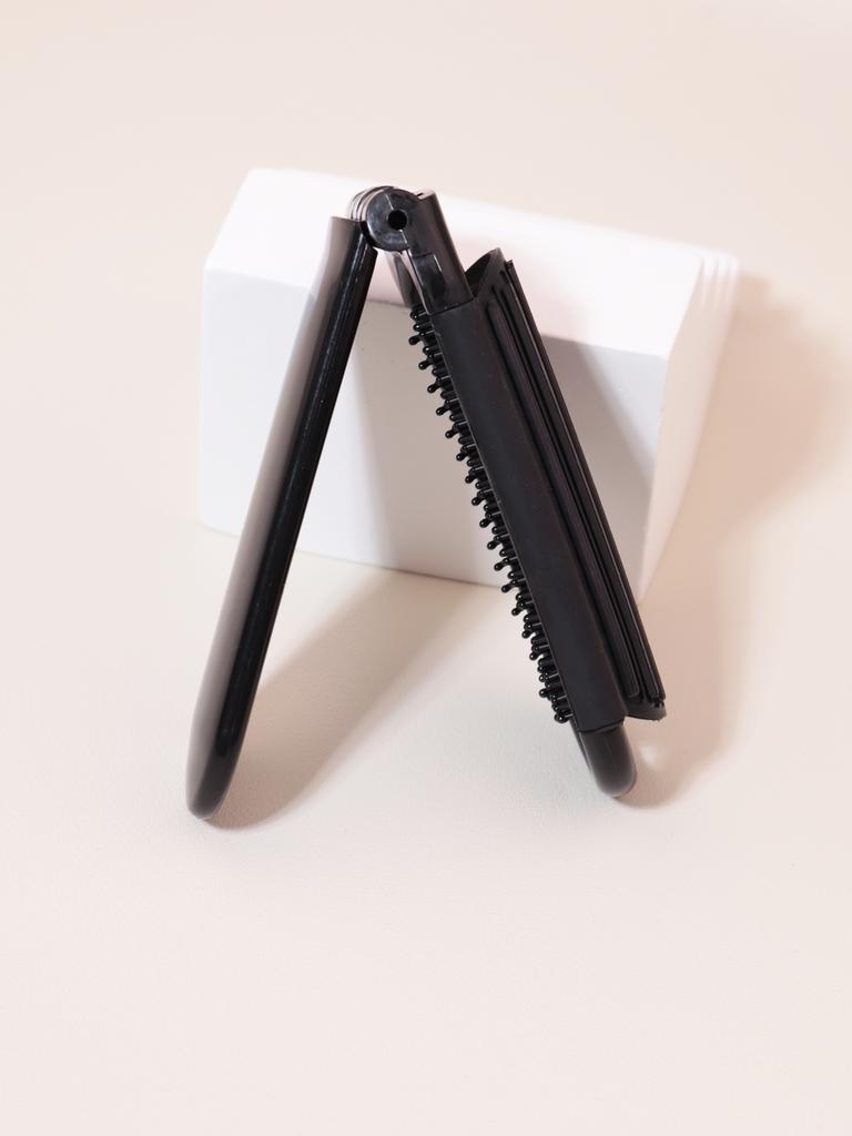 1pc Portable Mini Foldable Anti-static Massage Mirror Hair Comb Travel Girl with Mirror Foldable Comb Special for Real Hair Wigs