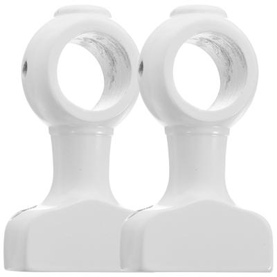 Ceiling Mount Rod Bracket Curtain Clothes Wall Brackets Accessories Wooden Hooks for Poles