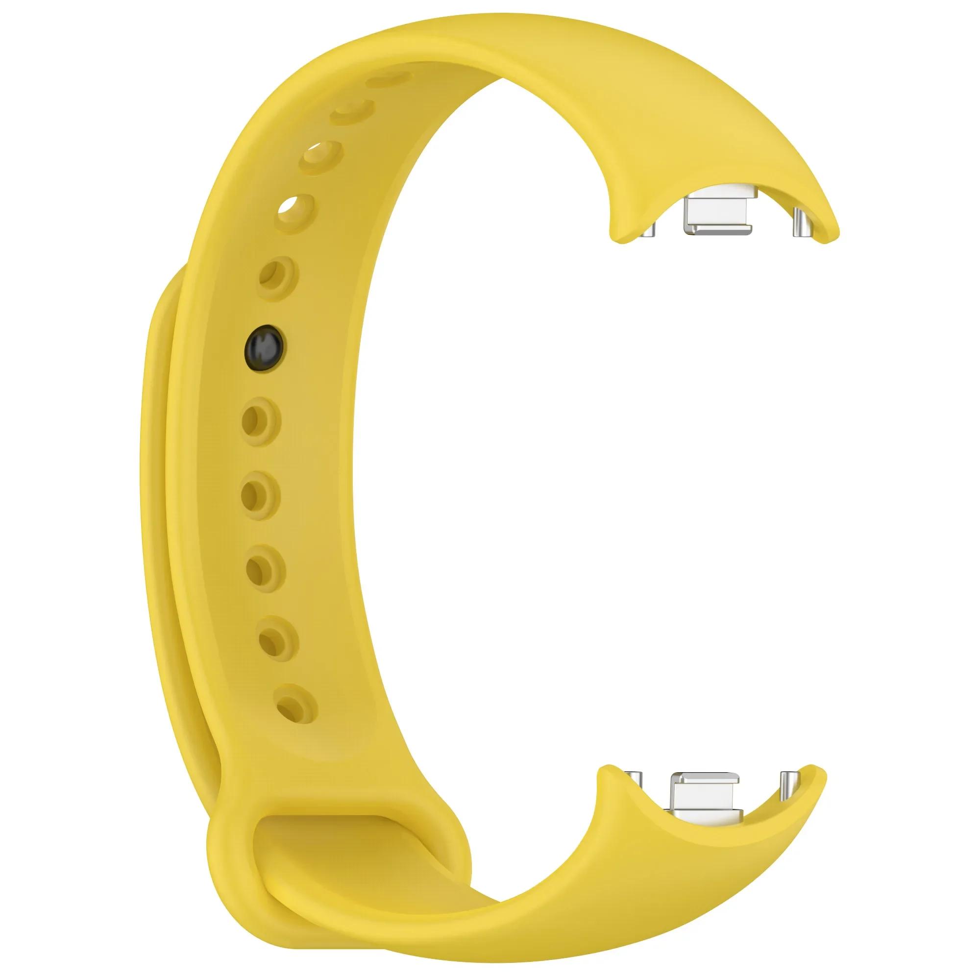 

Sport Silicone Strap for Xiaomi Mi Band 10/9 NFC Replacement Bracelet Belt for Xiaomi Mi Band 8/9 Smart watch Strap Accessories for Mi Band 8 жовтий
