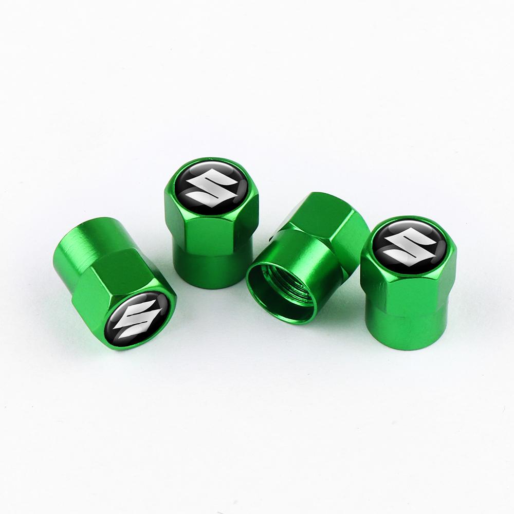 4Pcs Car Accessories Wheel Tire Valve Caps Stem Cover For Suzuki Swift SX4 Jimny Ignis Alto Samurai Baleno Grand Vitara GSXR