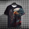 Fierce Animal 3d Print T-Shirts For Men Vintage Men's T-Shirt Summer Short Sleeve Tops Fashion Oversized Tees Men Streetwear