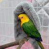 Corner Fleece Bird Blanket Comfortable Warm Bird Shelter Bed Parrot Blanket for Autumn Winter Small