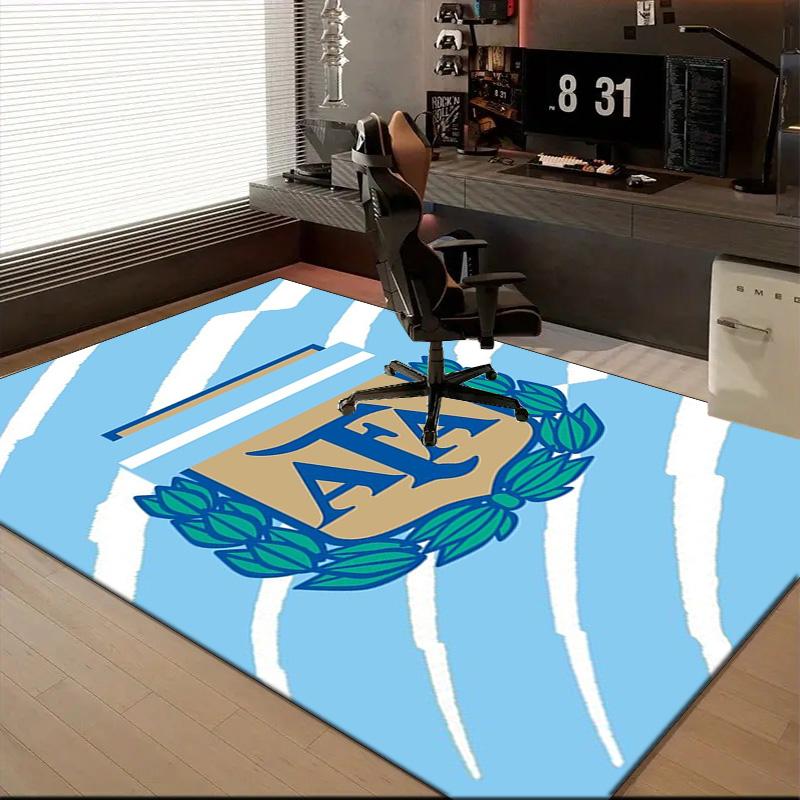 Argentina Football club Printed Office Carpet Chair Cushion Entryway Rug, Rugs for Living Room, Bedroom Christmas gifts