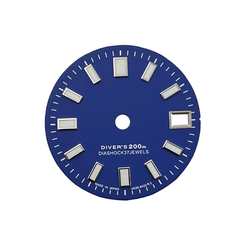Neues NH35 Zifferblatt/NH34 Zifferblatt S Logo 28,5mm Grün Leuchtend Einzeldatum Mechanisches Zifferblatt für Seiko Modifikations Teile