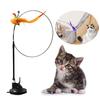 Yousheng Cat Teaser Toy Suction Cup Base Exercise Training Interactive Toy Funny Cat Toy Pet Stick Toy for Kitten