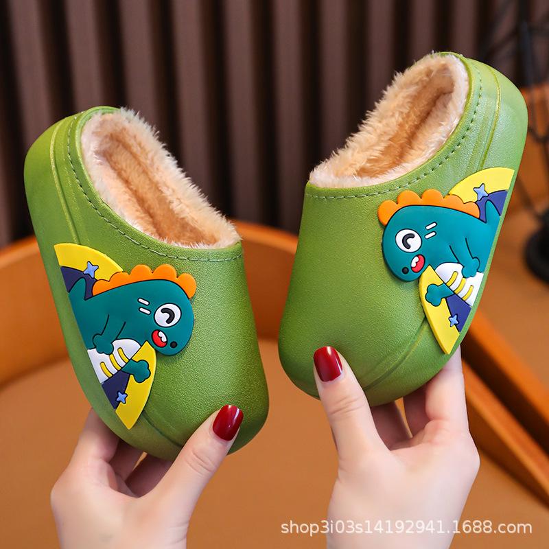 Cotton Slippers Winter Warm Non-Slip Cute Cartoon Home Shoes