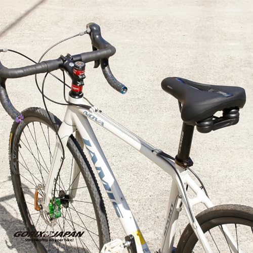 GORIX Bicycle Saddle [Thick & Shock-Absorbing] Cushioned/High-Rebound/Perforated Seat for Comfort, Road Bikes, Cross Bikes, Mountain Bikes, and Mini V