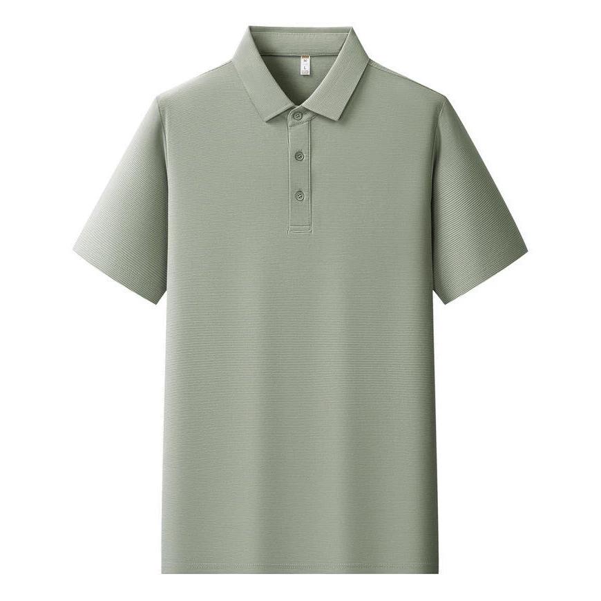 Unisex Business Lapel Polo Shirt - Short Sleeve, Casual Fitness, Custom Logo