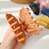 Autumn Leaf Shape Hair Clips Large Hair Claws Solid Frosted Large Hair Clip Girls Versatile Hair Accessories Hair Clip for Women