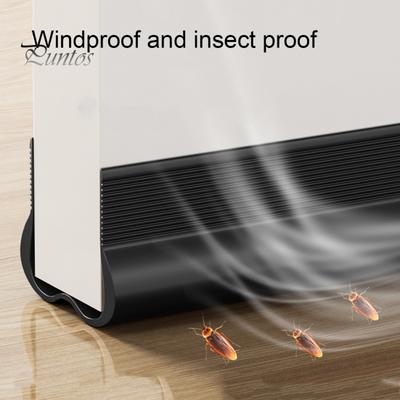 Selbstklebende, zuschneidbare PVC-Türdichtung für unter der Tür, Dichtungsstreifen für Außen- und Innentüren, Lärmschutz, Staubstopper, Türspaltfüller, Dichtungsstreifen