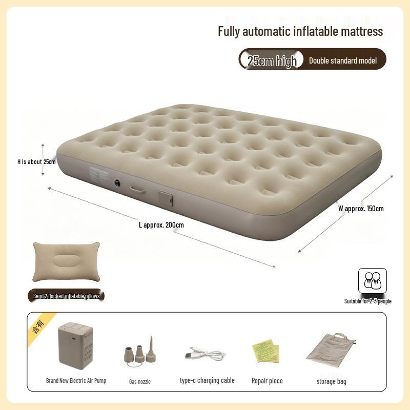 Thickened Double Self-Inflating Air Mattress for Home, Camping & Leisure