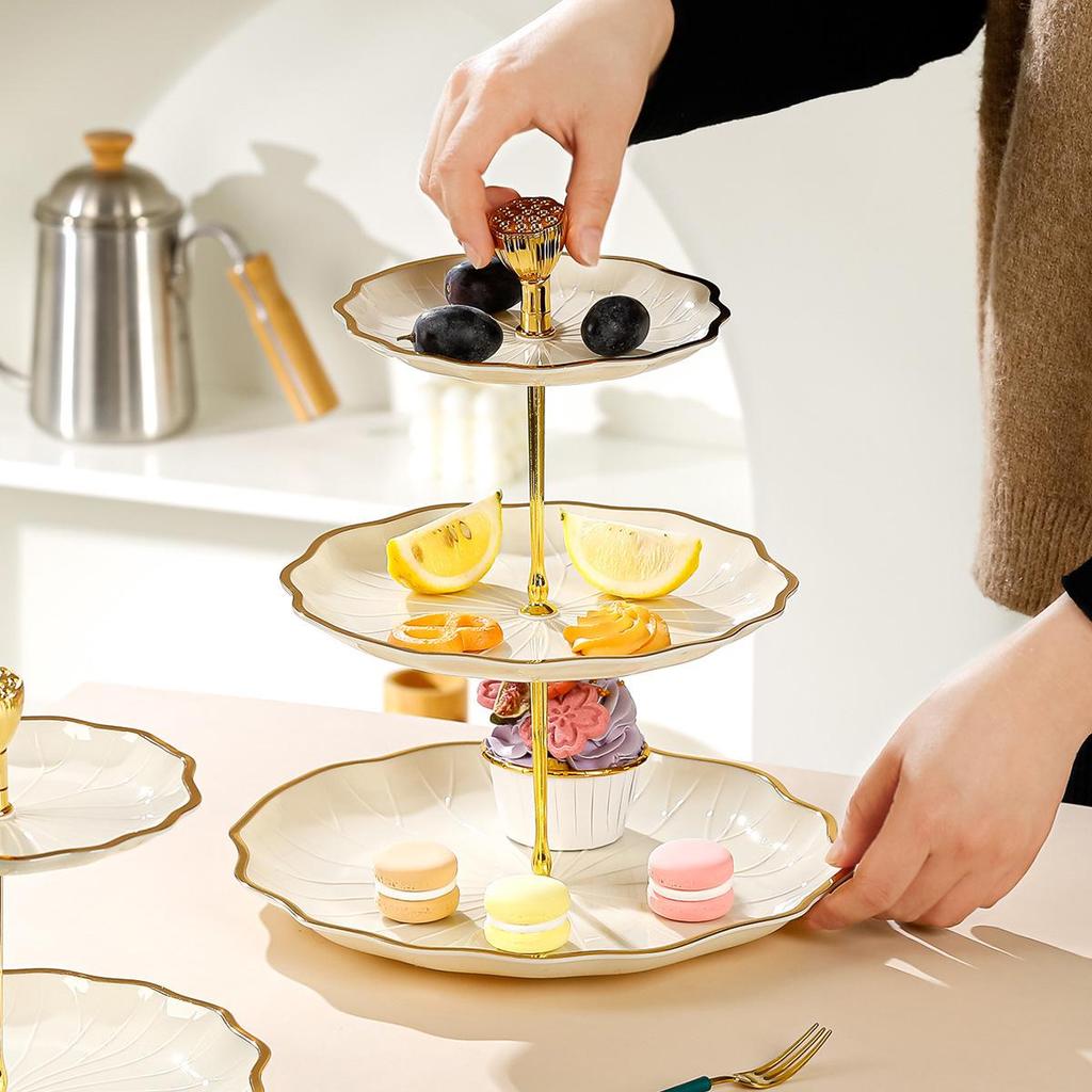 Elegant Multi-Layer Coffee Table Display Stand for Snacks, Fruits, and Desserts