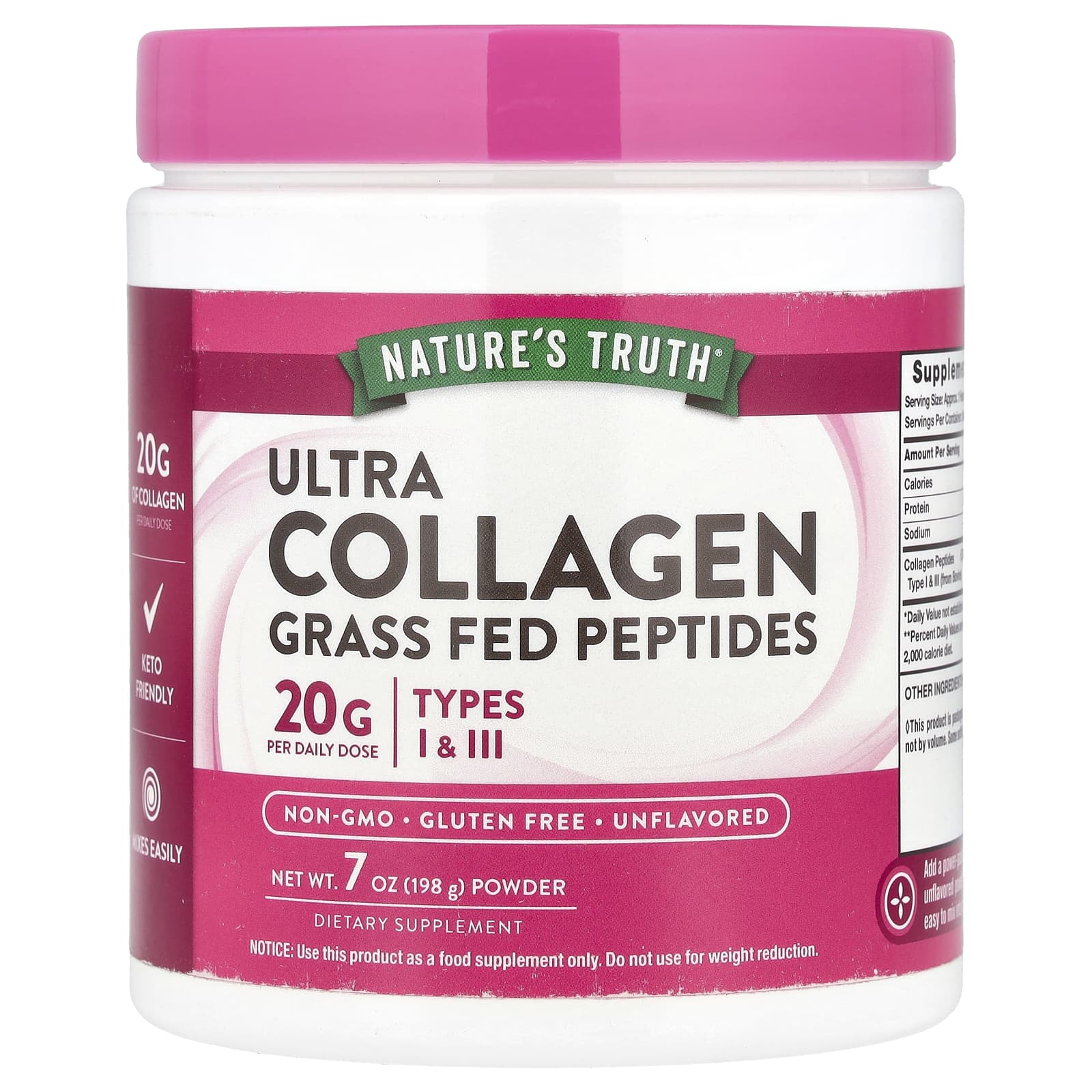 

Nature S Truth, Ultra Collagen Powder, Unflavored, 198G(7Oz)