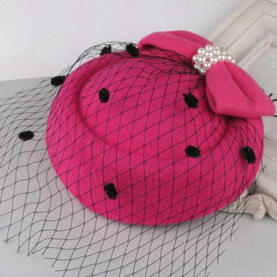 Fascinators Hat for Women Ladies 20s 50s Vintage Pillbox Hat Bridal Wedding Cocktail Tea Party Headwear with Veil