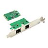 AB34-Minipcie Dual RJ45 Port 2.5G Gigabit Ethernet Network Card 2.5G/1000/100/10Mbps RTL8125B Industrial Control Network Card