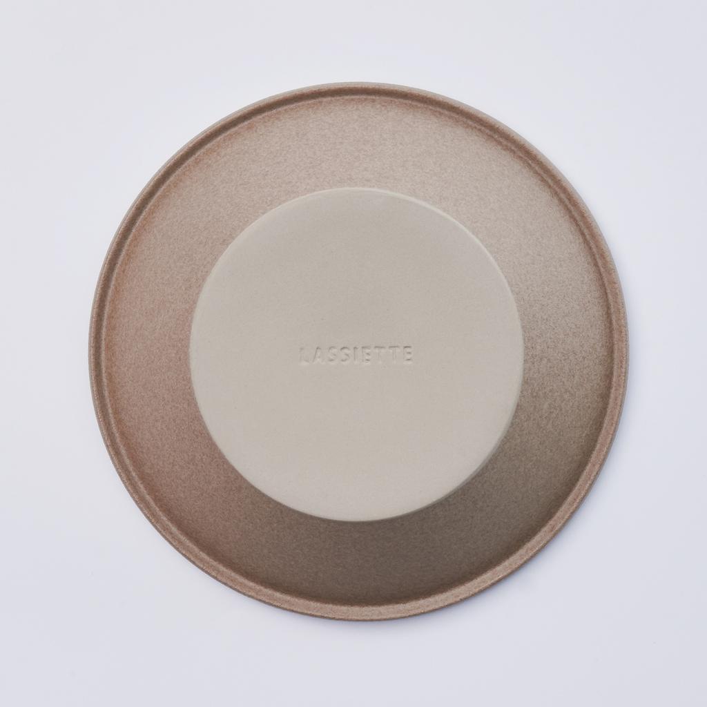 LASSIETTE DILLO Art Objet Low Small Bowl Dinnerware Brown / White