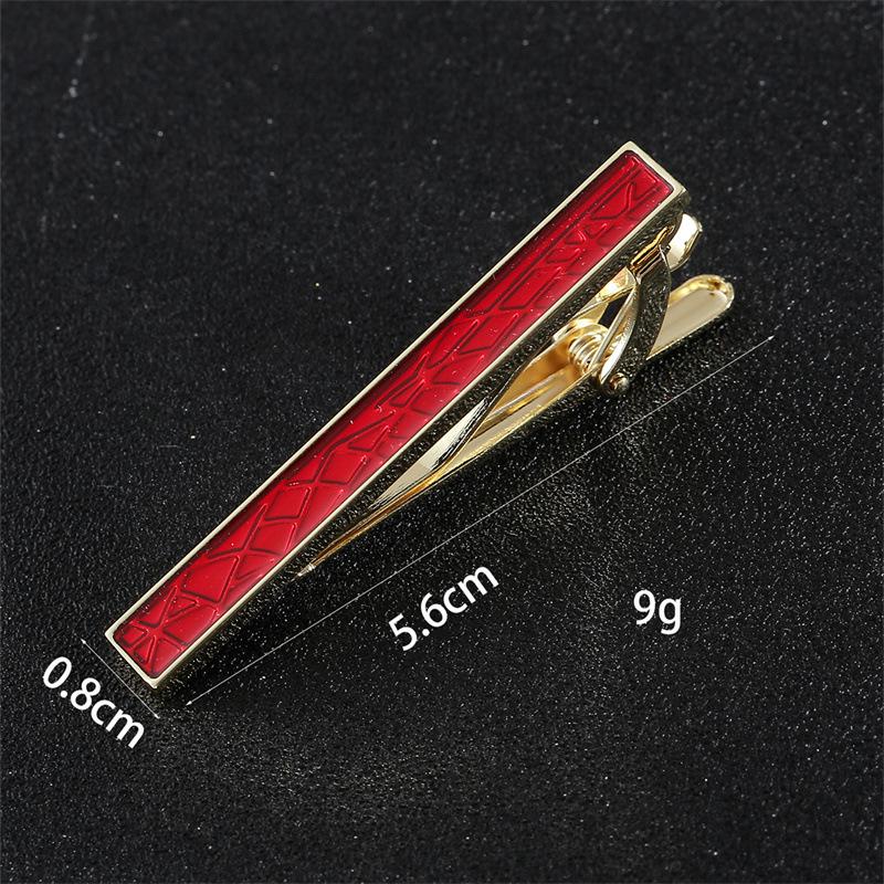 Red Men's Tie Clip - 5.5 cm Trendy Fashion Statement