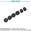 ACROPIX Motorcycle Rubber Side Cover Grommets for Suzuki GS125 6pcs Black