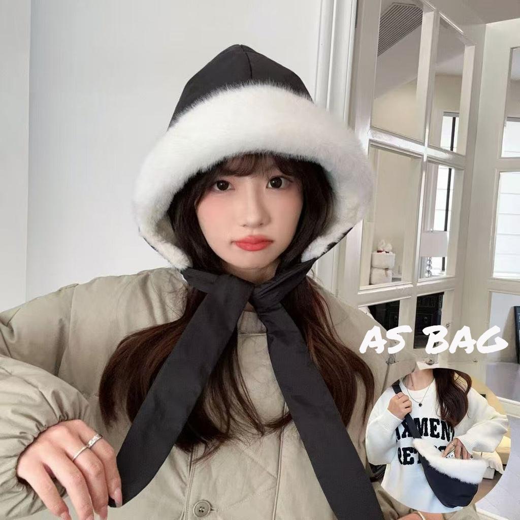 1pc Winter Warm Beanie Hat for Women,leisure Y2k Style Adjustable Pilot Hat,as A Bag,Long Ear Straps Peruvian Cover Ear Beanie