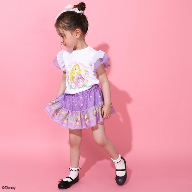 Disney Princess Voluminous Skirt 9692K with Inner Pants Clothing Baby Kids Girls Cosplay Costume 110cm Rapunzel [BABYDOLL] Children's