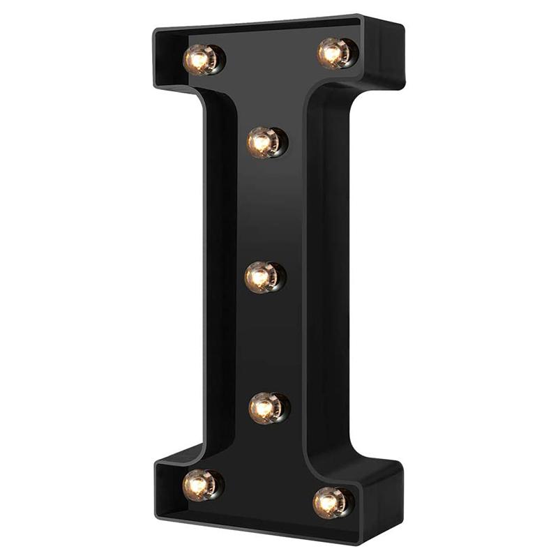 LED Black Letter Light 26 English Night Light Large Luminous Alphabet Lights Wedding Modeling Lamp For Party Birthday Home Bar
