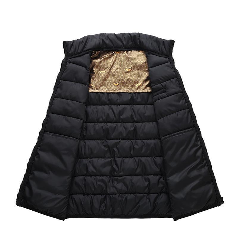 Men's Plus Size Lightweight Cotton Padded Jacket - Warm Winter Coat for Larger Sizes