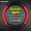 Poťah volantu kožený z uhlíkových vlákien pre Suzuki Ignis Trail 2016 Adventure 2018 1.2L CVT