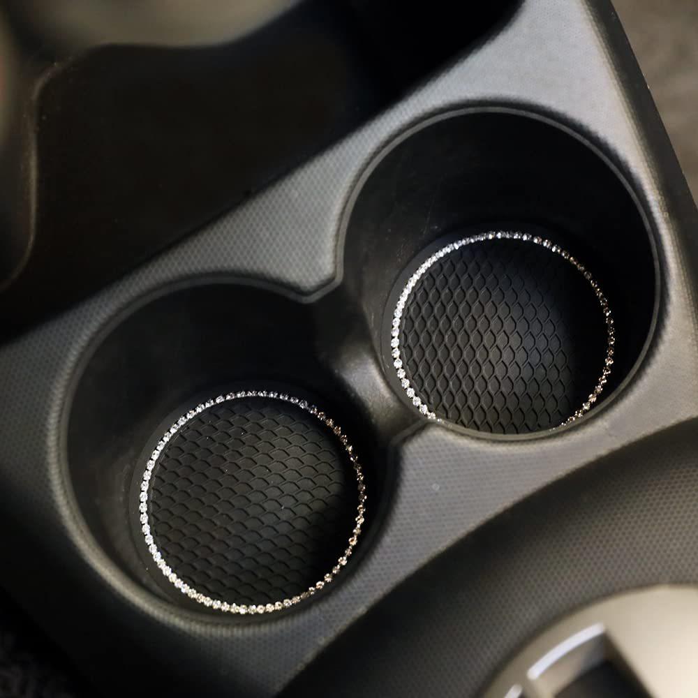 2 BUC Suport Auto pentru Pahar Apă/Sticlă, Pad/Covoraș Antiderapant, Gel de Siliciu Impermeabil, Pentru Decor Interior, Accesorii Styling Auto