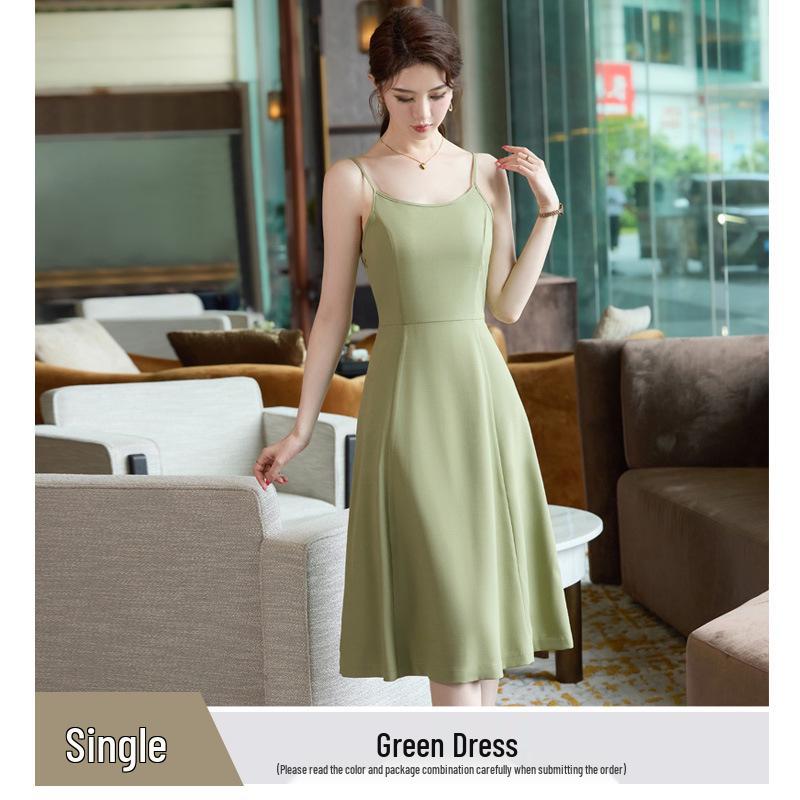 Women's 2025 Versatile Slim Fit Blazer & Skirt Set - Casual Solid Color Suit