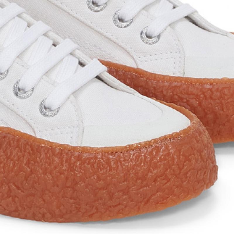 Superga 2660 Streifen Großer Bumper Weiß S2137cwa0r