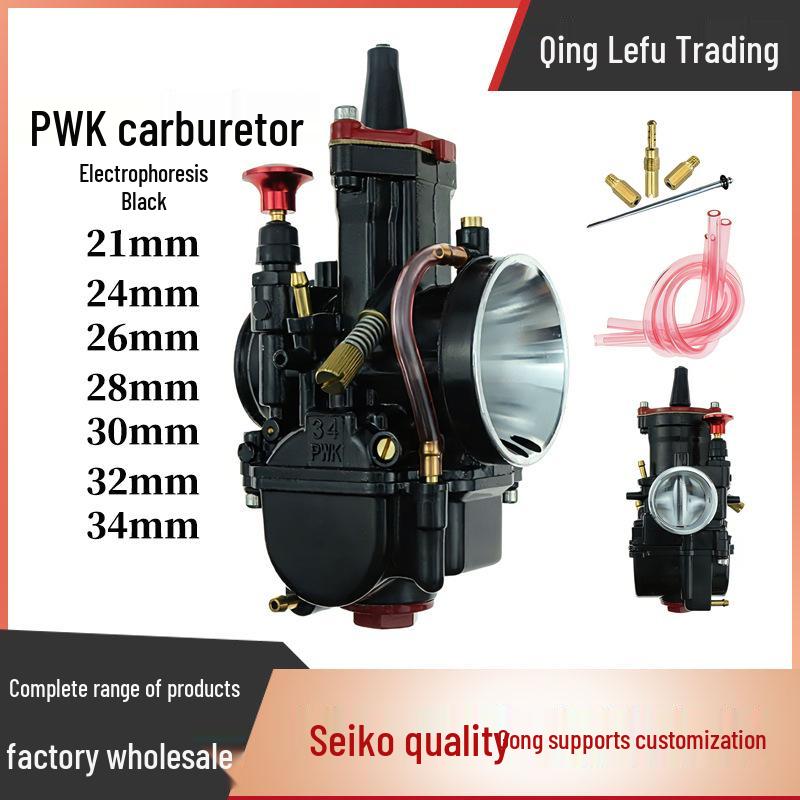 PWK 21-34mm Black/Red ATV Racing Carburetor PWK 32mm