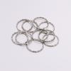 30pcs/lot Rhodium Color Split Rings 25mm Llaveros Clasp Findings for DIY Jewelry Making Accessories