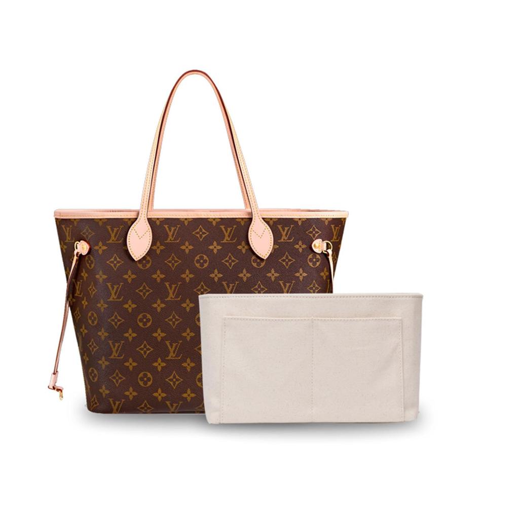 YONBEN Purse Organizer Insert Bag Felt Fabric Handbag Organizer 4 Sizes Speedy Never Full (Beige, S)