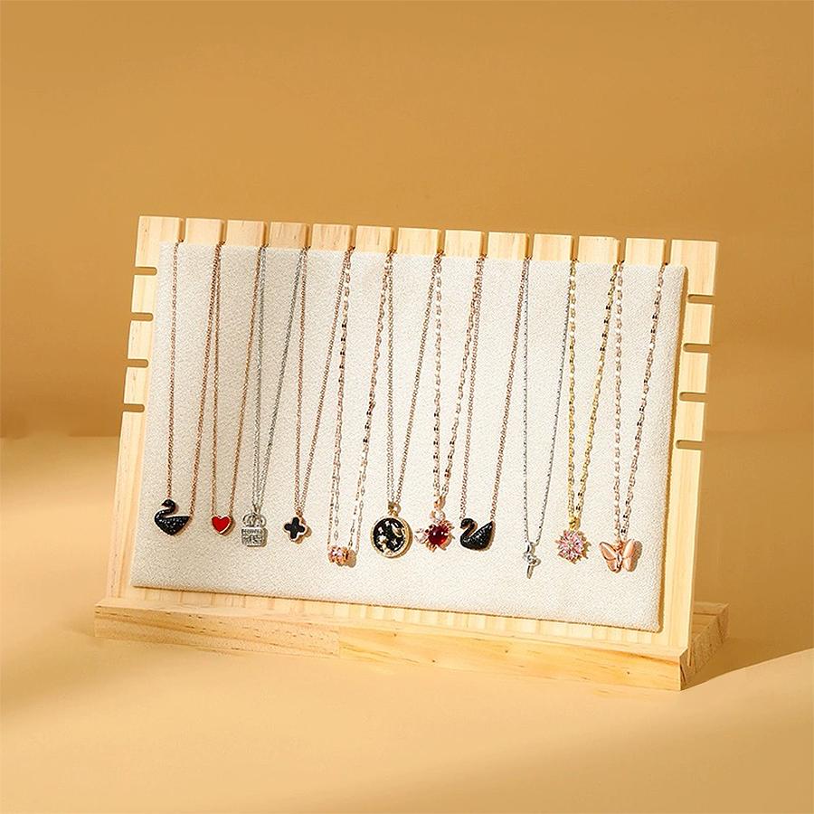 Creative Solid Wooden Necklace Frame Fashion Jewelry Display Frame Pendant Support Jewelry Display Props