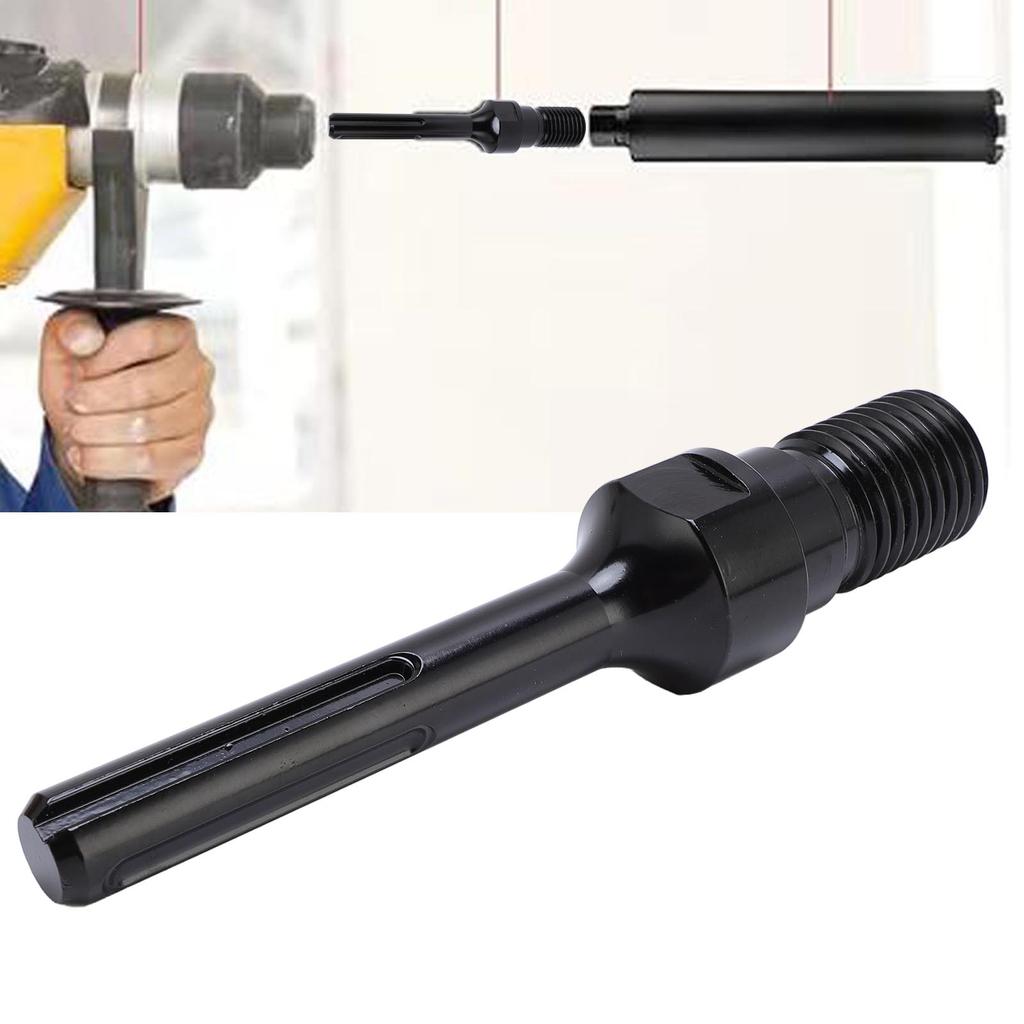 Concrete Coring Drill Bit Adapter Carbon Steel 1 1/4in UNC Male Thread to 5 Slot  Drill Shaft Adapter  Drill Bit Adapter